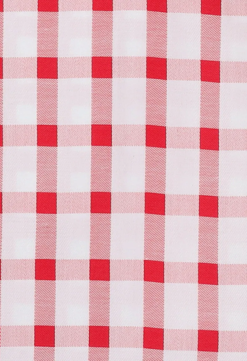 White & Red gingham shirt - 022490-24-13