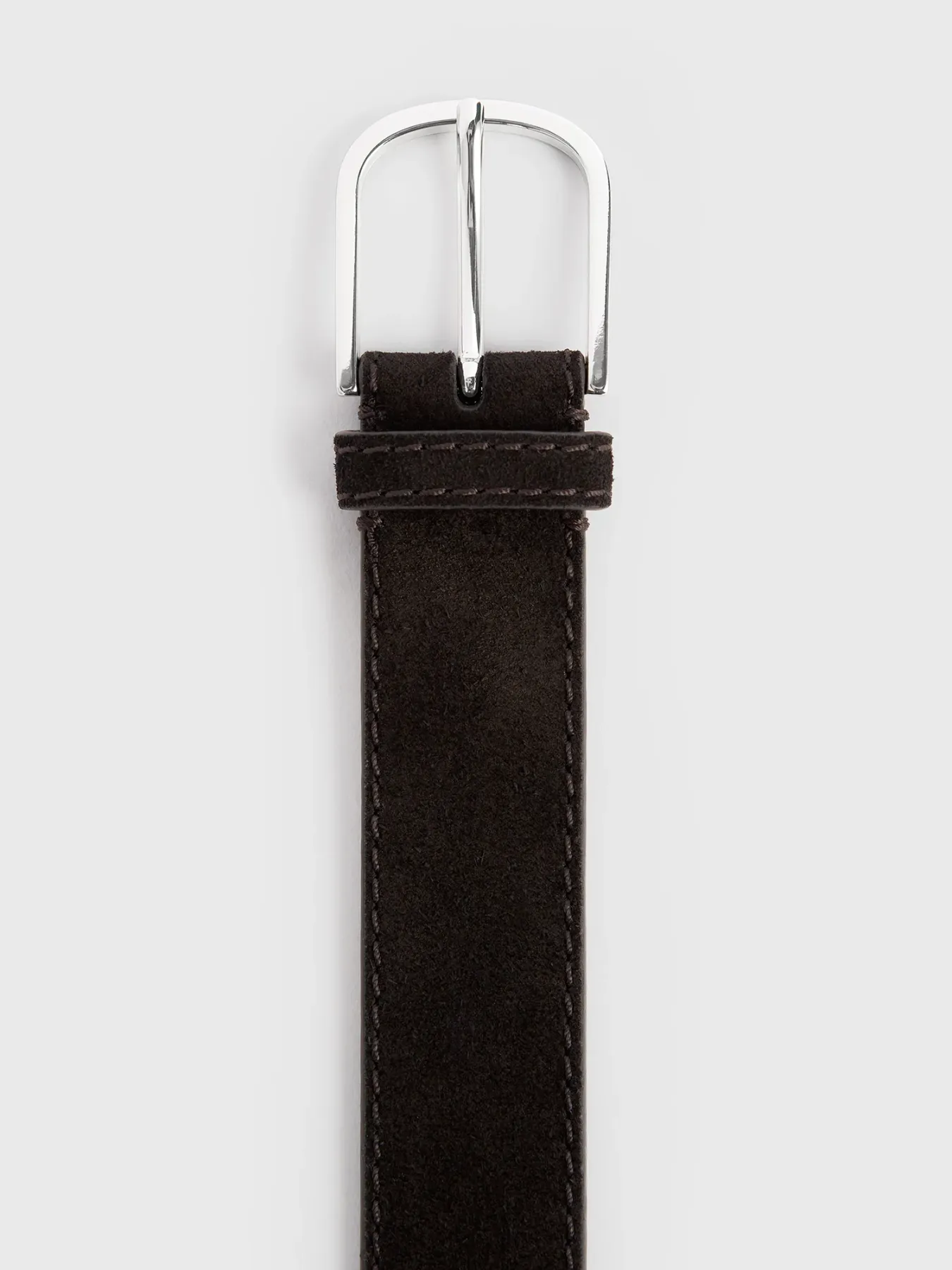 Wide Trouser Belt - Espresso