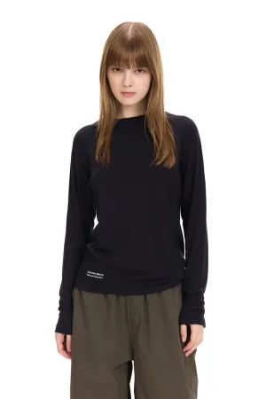 Women's Classic Black Long Sleeve Tee