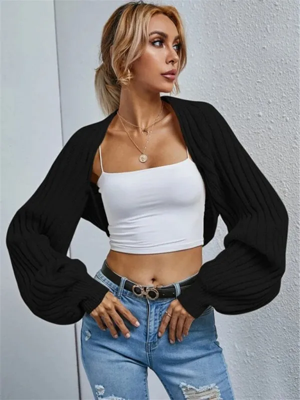 Women's loose and versatile knitted cardigan