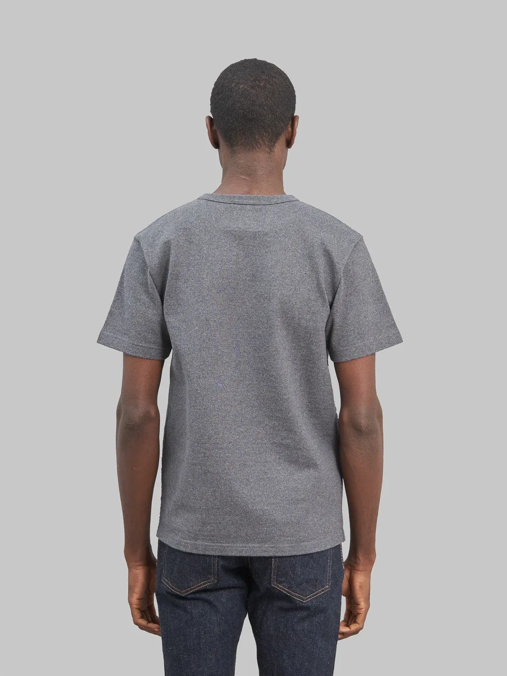 Wonder Looper Double Heavyweight Crewneck T-Shirt Charcoal